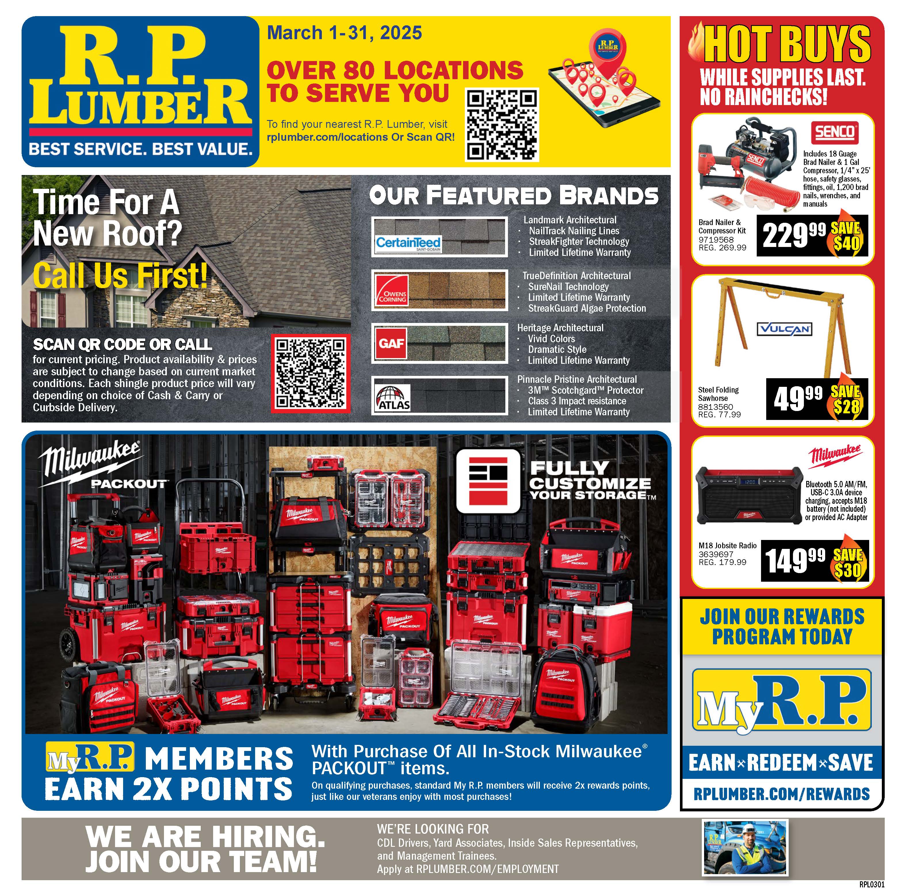 R.P. Lumber March 2025 Circular