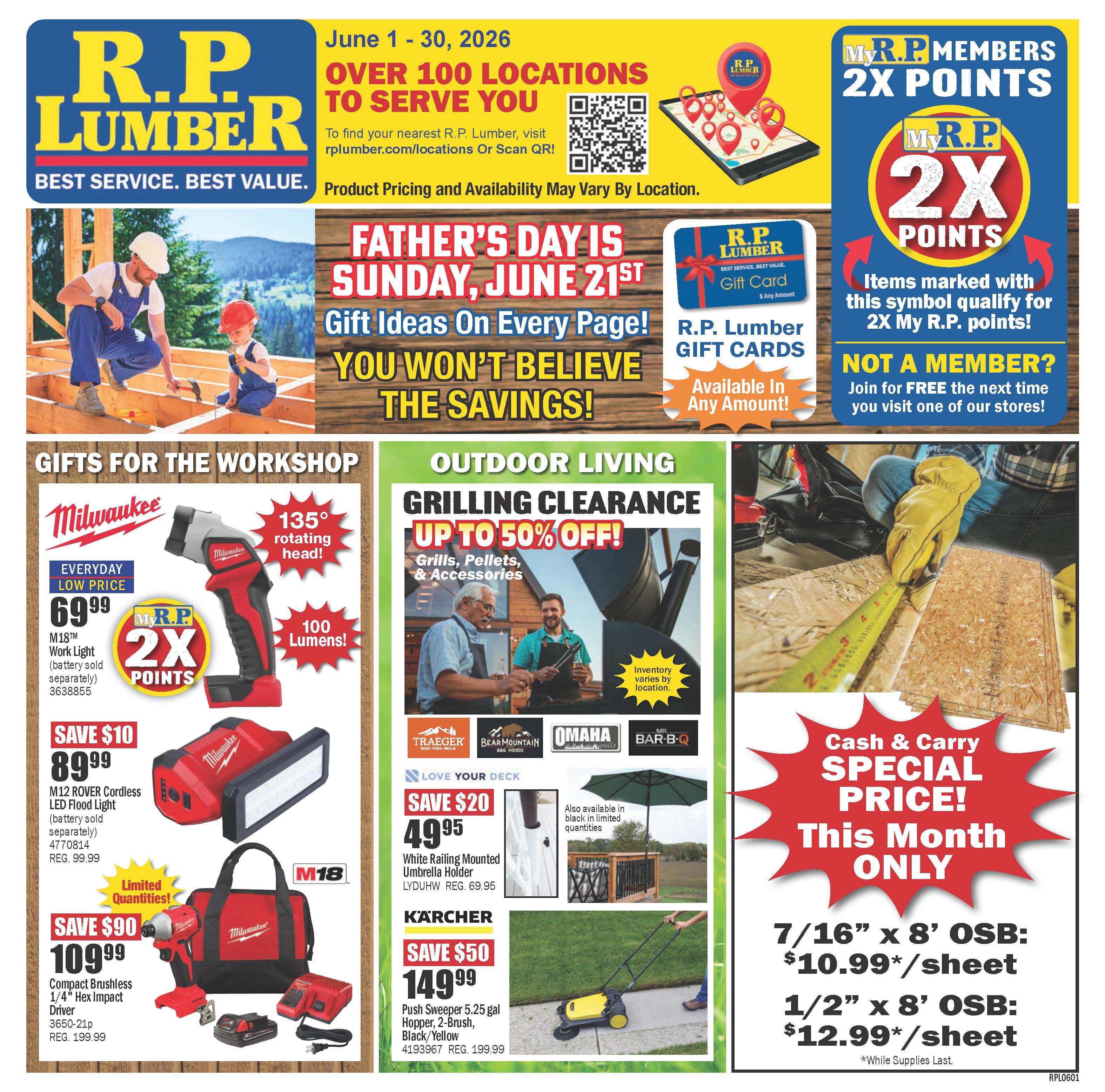 R.P. Lumber - June 2026 - Circular