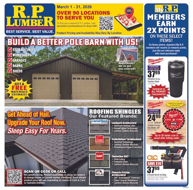 RP Lumber March 2026 Circular